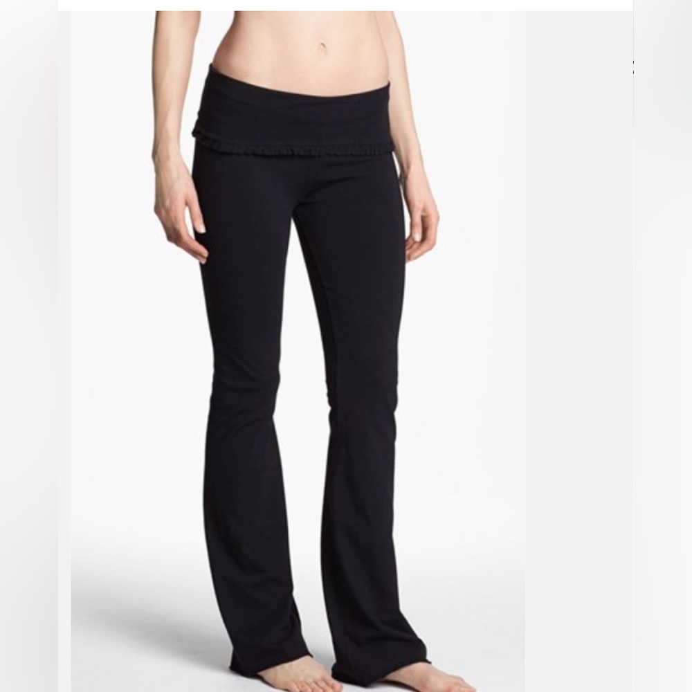 Solow fold over ruffled yoga pants